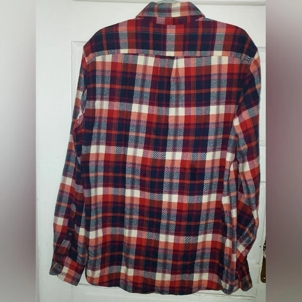 J. Crew  Plaid Flannel Button Down Shirt Size S Slim